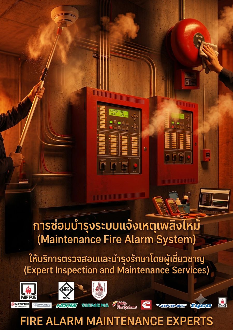 ซ่อมบำรุงรักษาระบบ firealarm