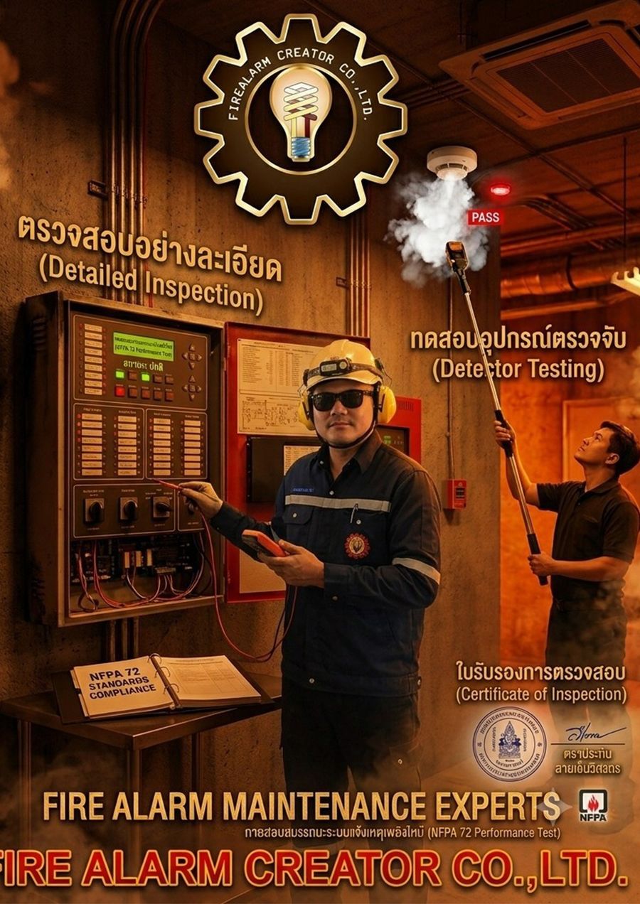 ทดสอบสมรรถนะตามมาตรฐาน NFPA 72